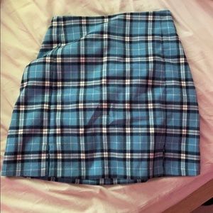 blue red and white brandy skirt